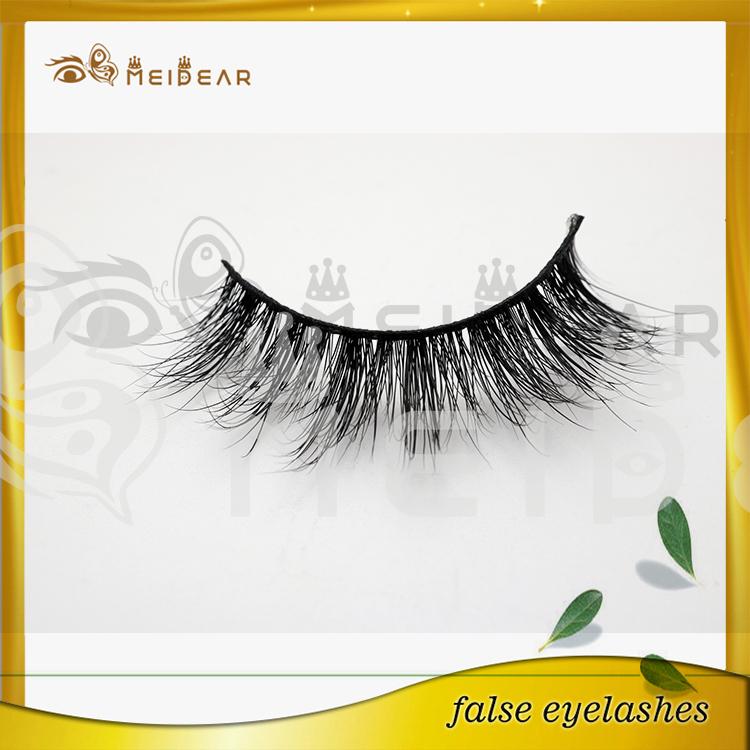 Wholesale natural looking 3D mink eyelashes with custom logo packaging